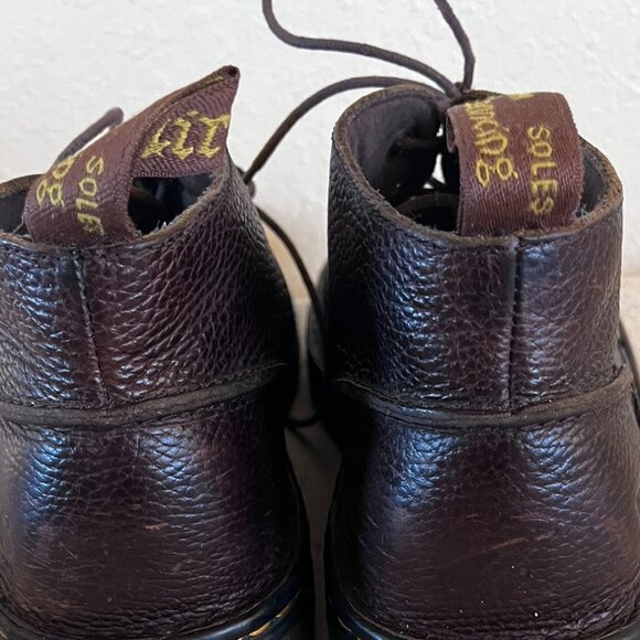 Dr Martens Unisex Black Leather Hazeldon Grizzly Shoes Sz M -7 W -8 - Picture 11 of 15